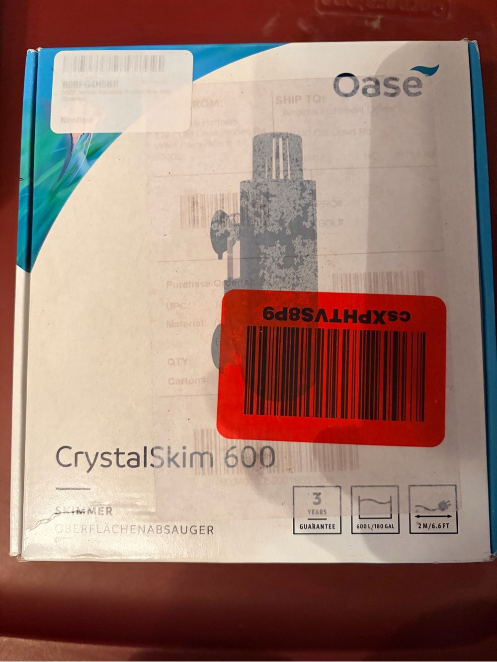 OAS CrystalSkim 600 Surface Skimmer - White & Blue